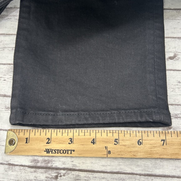 American Eagle Athletic Skinny Jeans Mens 42x32  Airflex+ Destroyed Black Denim - Picture 10 of 11